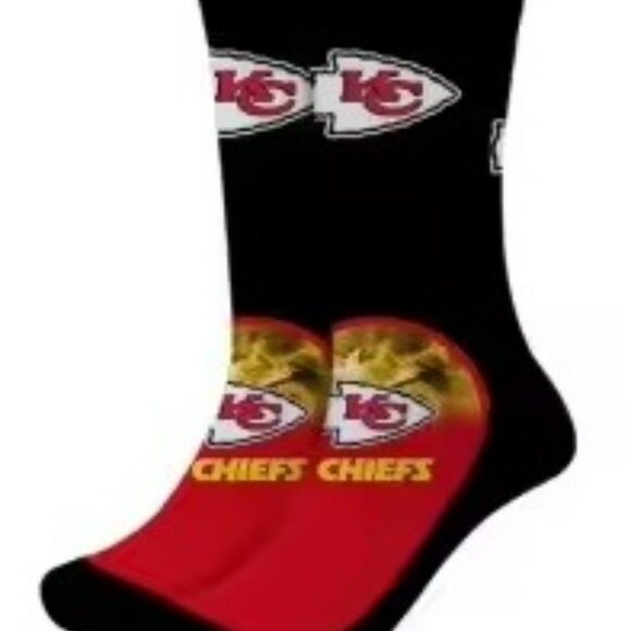 TRAVIS KELCE 87 - KANSAS CITY CHIEFS RED PRINTED FOOTBALL JERSEY - Picture 13 of 16